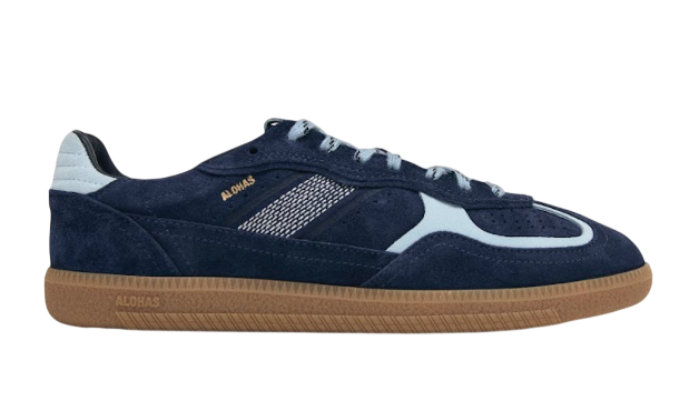 TB.490 RIFE BLUE TONES LEATHER SNEAKERS