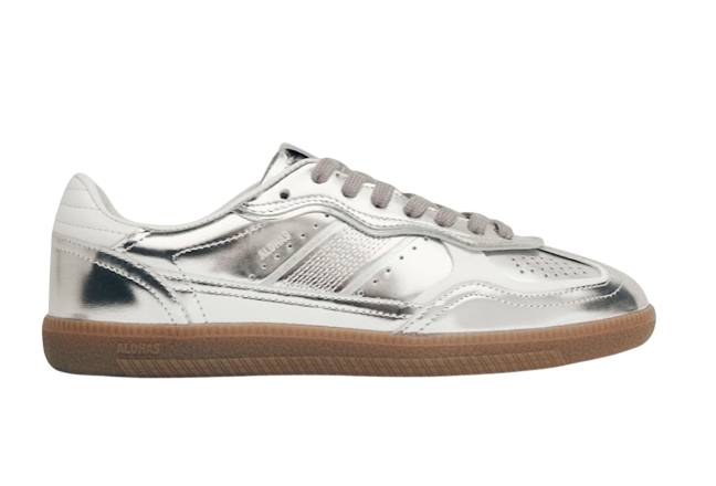TB.490 RIFE SHIMMER SILVER CREAM LEATHER
