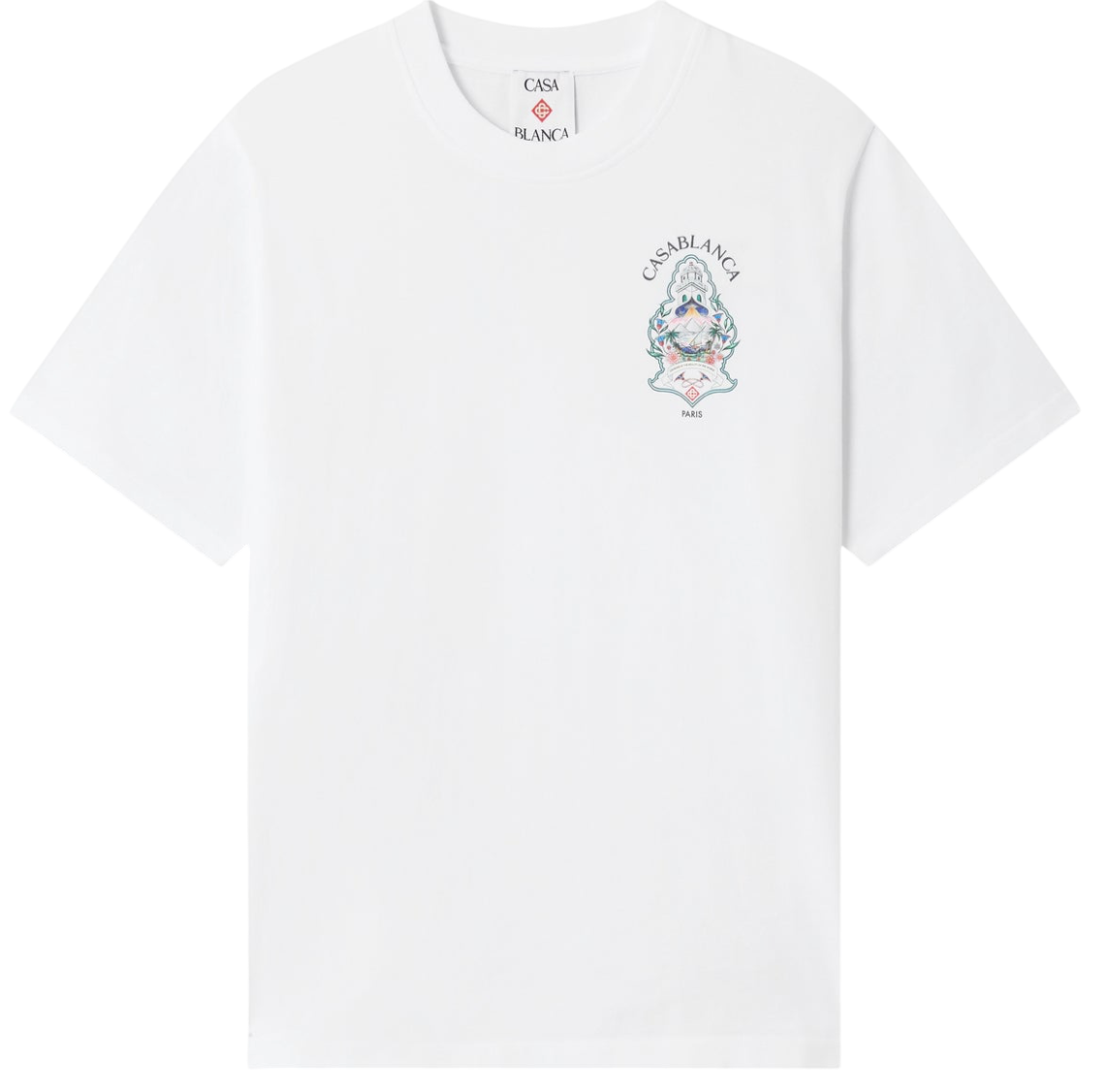 WHITE HOTEL EMBLEM SHORT SLEEVE T‑SHIRT