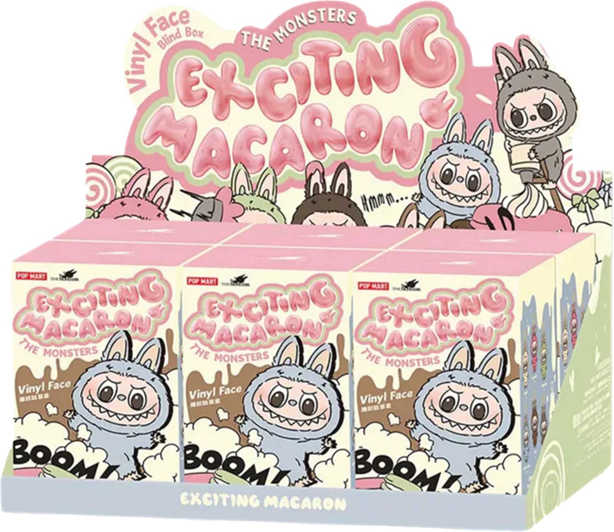 Labubu The Monsters 'Exciting Macarons' Vinyl Face Blind Box