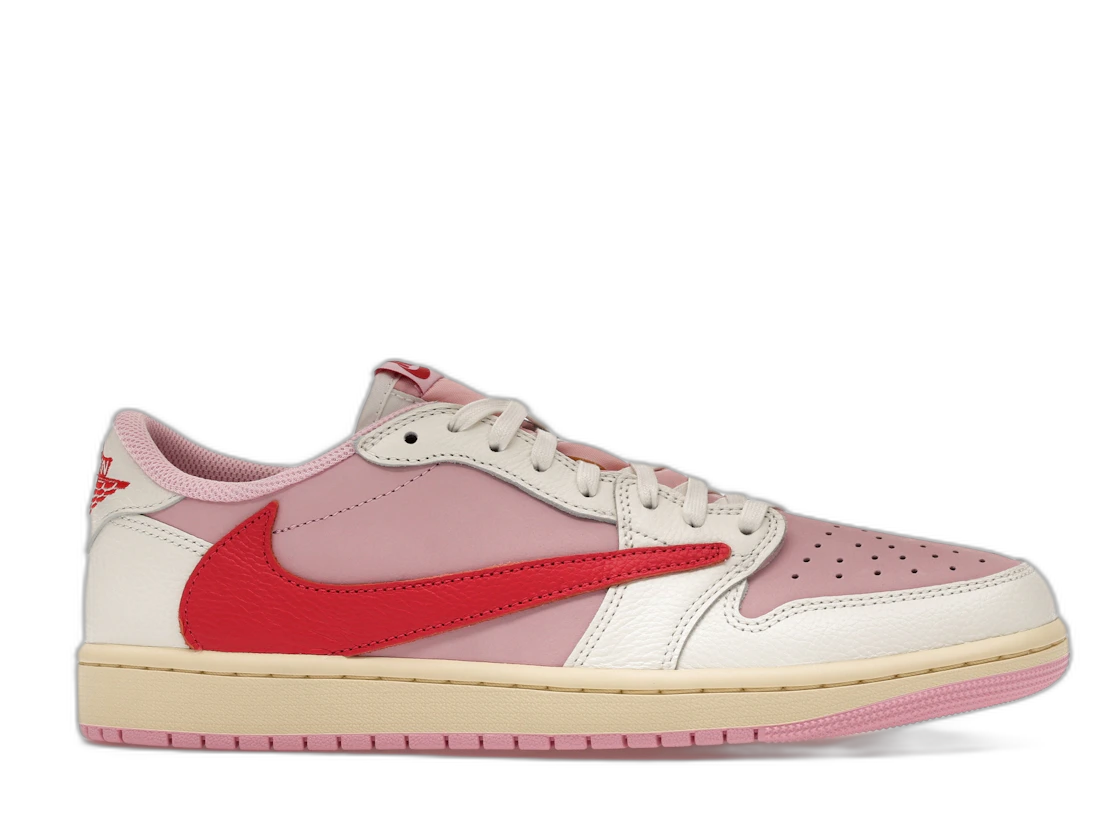 Air Jordan 1 Retro Low OG SP Travis Scott Sail Tropical Pink