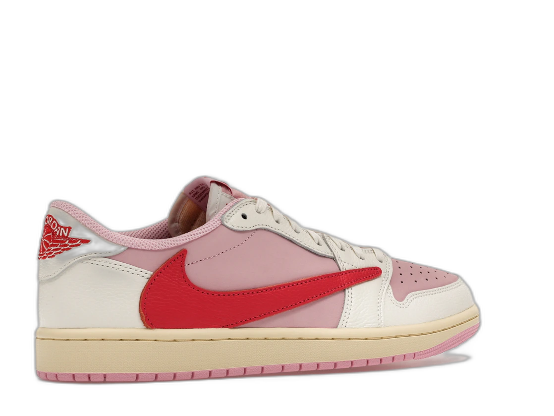 Air Jordan 1 Retro Low OG SP Travis Scott Sail Tropical Pink