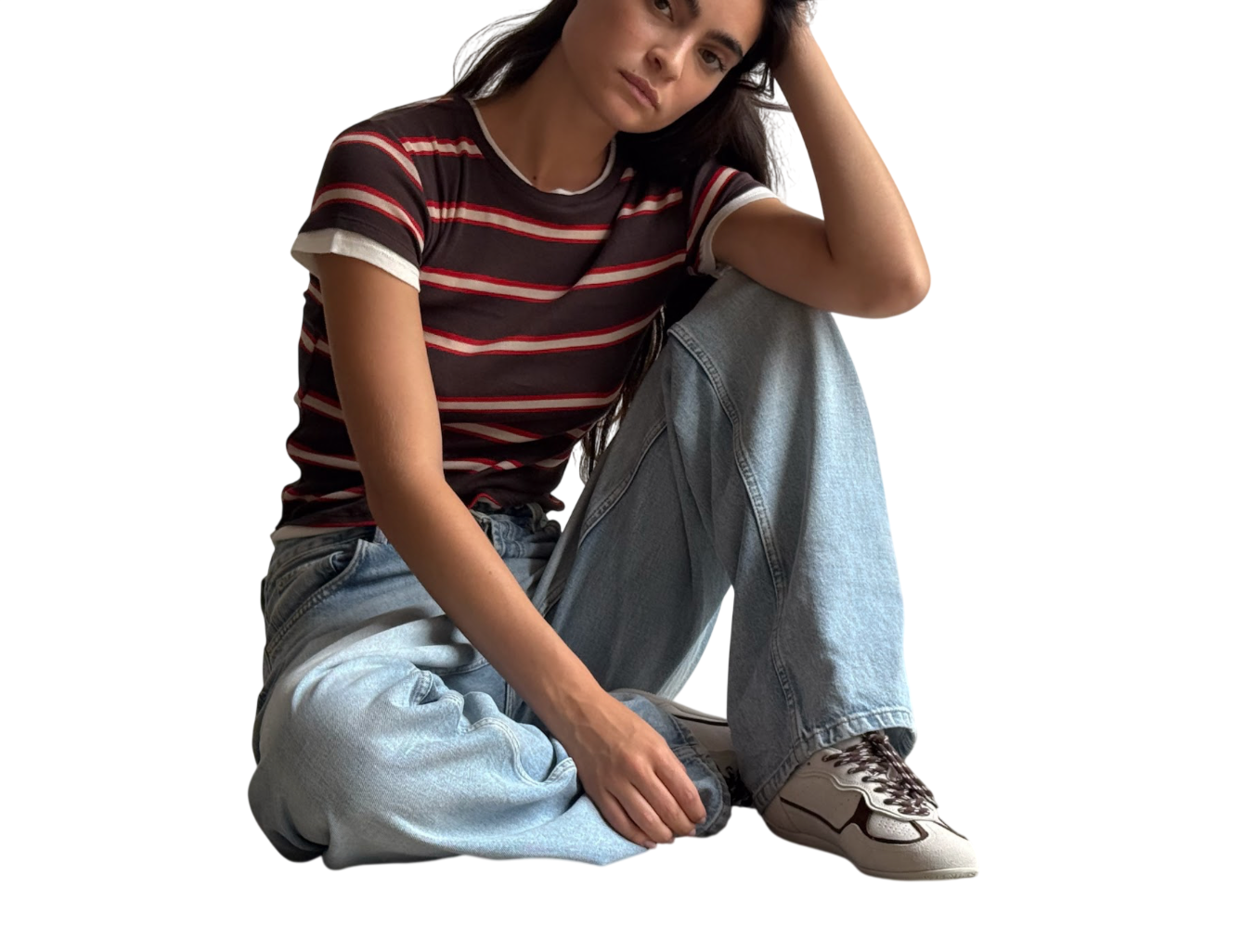 ALOHAS Tb.91 Cream suede sneakers