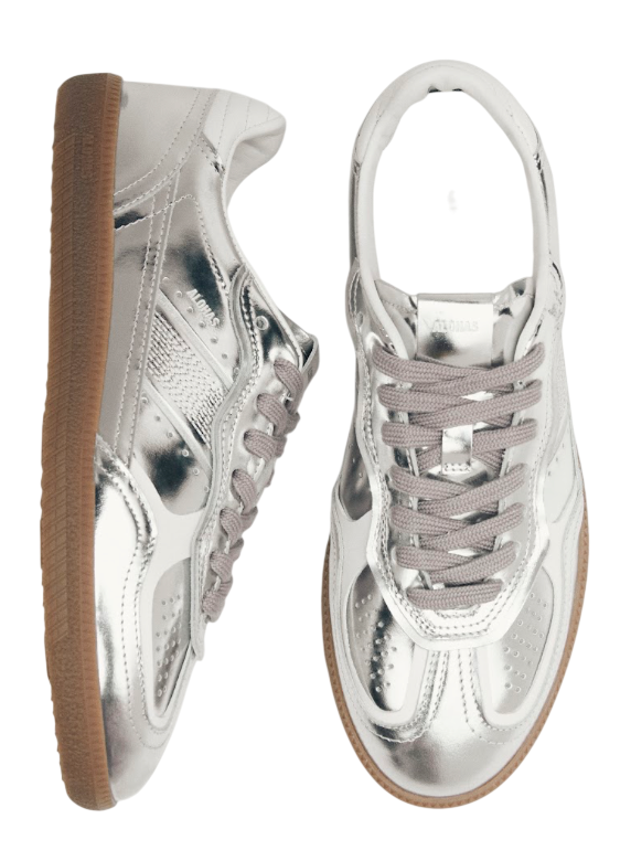 TB.490 RIFE SHIMMER SILVER CREAM LEATHER