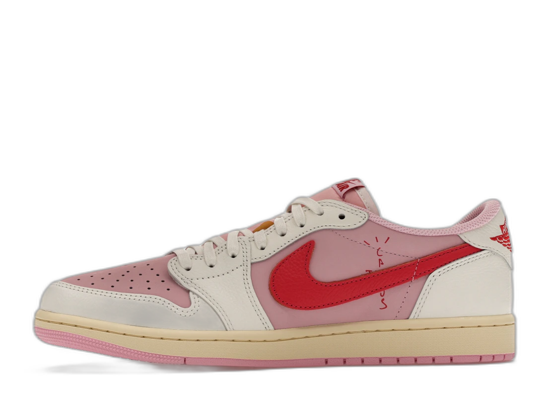 Air Jordan 1 Retro Low OG SP Travis Scott Sail Tropical Pink
