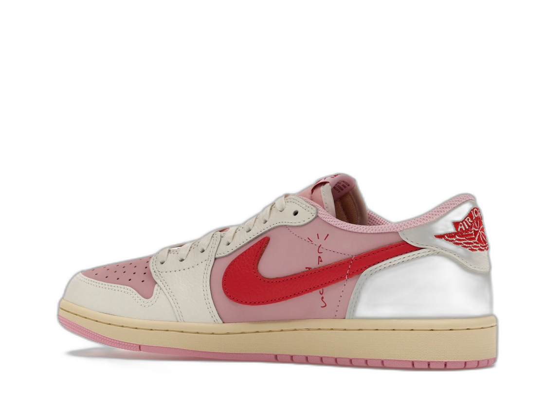 Air Jordan 1 Retro Low OG SP Travis Scott Sail Tropical Pink